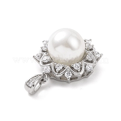 Экологически чистые подвески из латуни с микропаве из кубического циркония&nbsp;KK-F843-17P