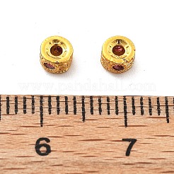 Латунные микро проложить кубического циркония бусы KK-R216-11G-02