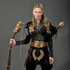 Регулируемый браслет из искусственной кожи с восковыми хлопковыми шнурами AJEW-WH0248-455B