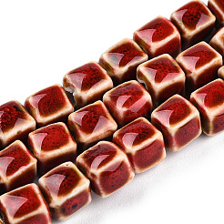 Фарфора ручной работы шарик нити PORC-N007-28