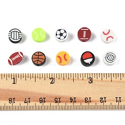 100шт бусины из полимерной глины ручной работы CLAY-FP0001-10