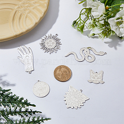 12 шт. 6 стиля подвески из нержавеющей стали 201&nbsp;STAS-DC0013-90