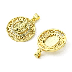 Кулоны из экологически чистой латуни с микропаве и кубическим цирконием&nbsp;KK-A204-11G