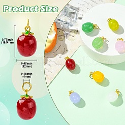 8шт 8 цвета подвески ручной работы лэмпворк&nbsp;LAMP-CJ0002-59