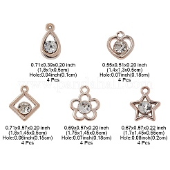 20 шт. 5 стиля акриловые подвески с УФ-покрытием&nbsp;PACR-YW0001-15