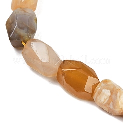 Натуральные бусины из желтого ботсванского агата&nbsp;G-F796-C05-01