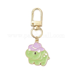 Colgante de dinosaurio con adornos de aleación esmaltada&nbsp;HJEW-JM02695-03