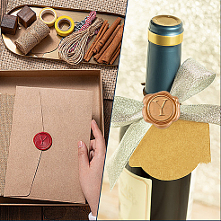 1 timbro con sigillo di cera in ottone dorato con manici a forma di bastoncino di bambù&nbsp;STAM-CP0001-05Y