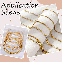 2 ensemble de 2 bracelets et joncs en alliage pour femmes&nbsp;BJEW-SP0001-34B