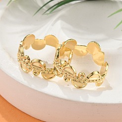 Латунные перстни для женщин RJEW-B119-08G