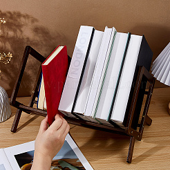 Книжные полки из бамбука для рабочего стола&nbsp;DJEW-WH0816-006