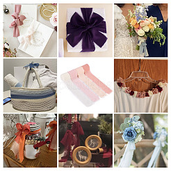 4 рулон двухцветной полиэстеровой ленты с потертостями OCOR-TA0002-87B