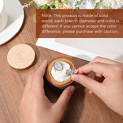 1 шт. деревянные коробки для колец с крышкой DJEW-SP0001-10