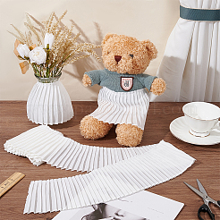 3 ярд полиэстеровых плиссированных кружевных лент OCOR-WH0089-177B