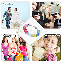 Европейские бусины из искусственной бирюзы из смолы OPDL-Q132-M