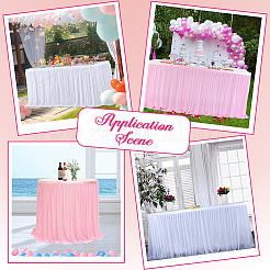 Jupe de table en polyester&nbsp;AJEW-WH20022-20J