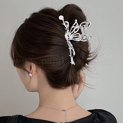 2 шт. 2-х цветные металлические заколки-когти для волос AJEW-DJ0001-25