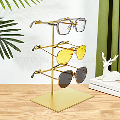 Présentoir à lunettes de soleil en fer avec base rectangulaire&nbsp;ODIS-WH0086-226G