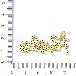 Colgante micropavé cubic zirconia de latón&nbsp;LS-KK-H270-07A-01