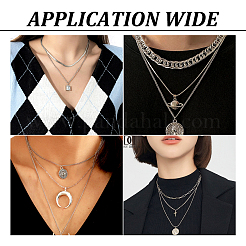 Ожерелья из нержавеющей стали с панцирной цепью для мужчин и женщин NJEW-TAC0001-017