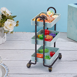 Mini-Modell eines kleinen Plastikwagens&nbsp;DIY-WH0671-321A