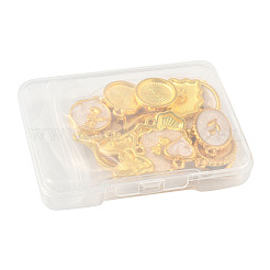 24шт 6 стиля подвески из сплава с эмалью&nbsp;ENAM-FS0002-65G