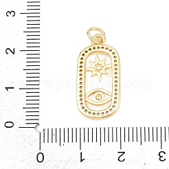 Pendentifs en laiton zircon cubique transparent&nbsp;KK-F938-07G