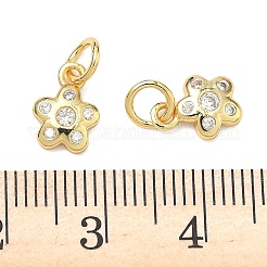 Colgante micropavé cubic zirconia de latón&nbsp;KK-P348-05G-06
