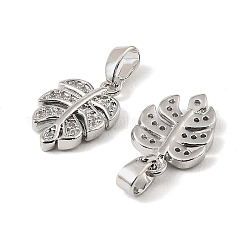 Латунные микропаве прозрачные кубические циркониевые подвески&nbsp;KK-A290-01A-P