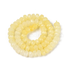 Colliers de perles en verre craquelé imitation jade&nbsp;GLAA-N068-01A-A06
