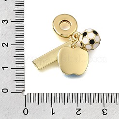 Europäische Anhänger aus Messing und Emaille mit Fußballmotiven&nbsp;KK-CBA8E93-01E