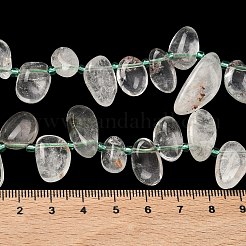 Натуральный зеленый lodolite кварц бисер пряди&nbsp;G-P604-A20-01