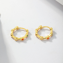 Серьги из стерлингового серебра с разноцветными радужными цирконами — подарок женщине на свидание в отпуске. GN0901