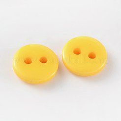 2-Agujero botones redondos de costura redondos para el diseño de vestuario&nbsp;BUTT-E119-14L-04