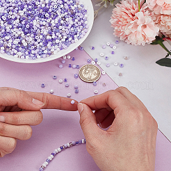 150 г непрозрачного и прозрачного внутри цветного стеклянного бисера&nbsp;SEED-HY0001-37A