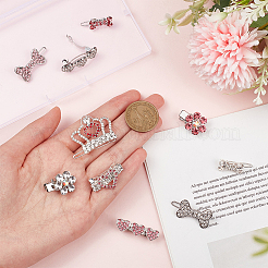 10 шт. 10 стильных мини-заколки для волос из сплава PHAR-CP0001-17