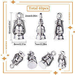 40 pz lampada a cherosene pendenti in lega in stile tibetano&nbsp;FIND-SC0005-91