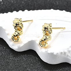 Латунь серьги&nbsp;LS-EJEW-H157-01G-01