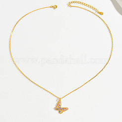 Красочное женское ожерелье с подвеской в виде бабочки LG8301-1