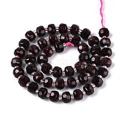 Гранат природный бисер нитей G-T144-A01-04