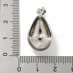 Покрытие стойки латунь микропаве прозрачные подвески из кубического циркония&nbsp;KK-E114-02P-04