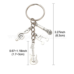 Брелок из сплава с музыкальной тематикой KEYC-FS00029-03