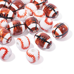 20шт 2 стиля фарфоровые бусины ручной работы&nbsp;PORC-TA0001-11