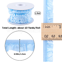 10 ярд плоского эластичного шнура для чинлона&nbsp;OCOR-WH0070-75A