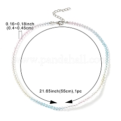 Круглое ожерелье из бисера для женщин NJEW-PH01490-02