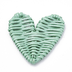 Spruzzo fatto a mano canna dipinta / perle intrecciate in rattan&nbsp;WOVE-N007-06B