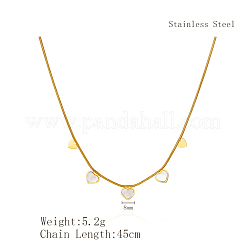 Ожерелья из нержавеющей стали с подвеской в виде сердца для женщин на каждый день&nbsp;DA3122-2