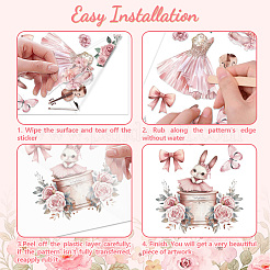 3 foglio 3 stili adesivi decorativi impermeabili in pvc&nbsp;DIY-WH0404-135