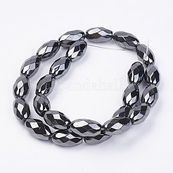 Non magnetici perle ematite sintetico fili&nbsp;G-F396-13-10x16mm