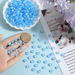 1500 шт. Прозрачные акриловые бусины OACR-SP0001-25A